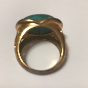 Italy Bellezza Turquoise Gold plated Ring